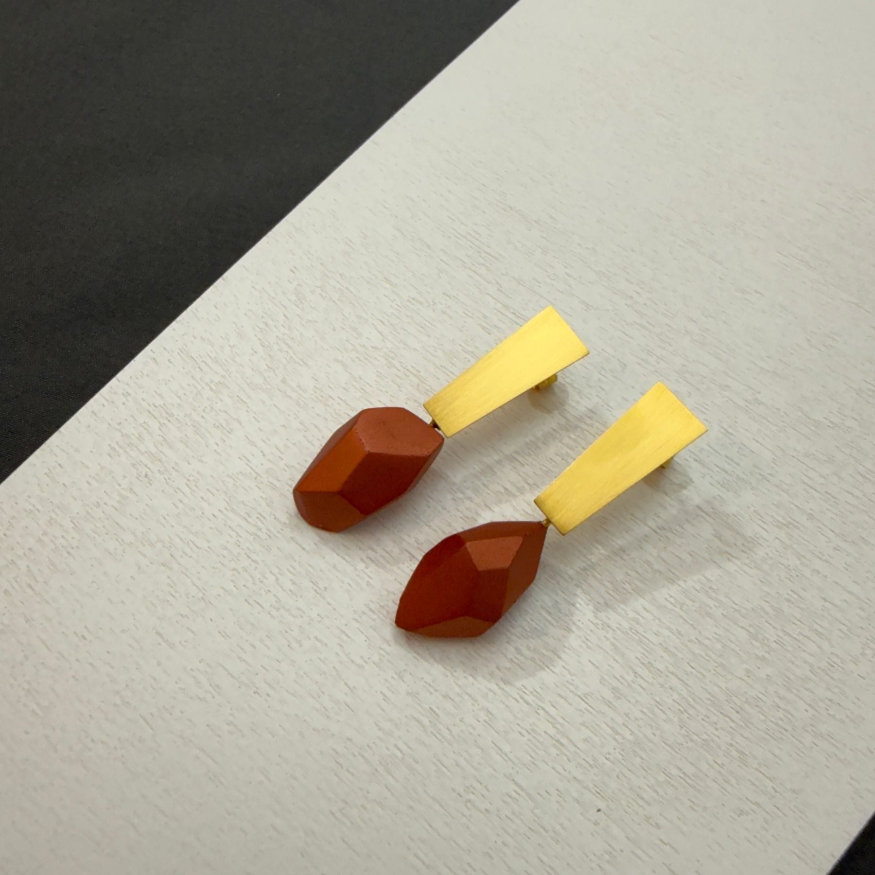 Pendientes Esencia largos Cobre dorados