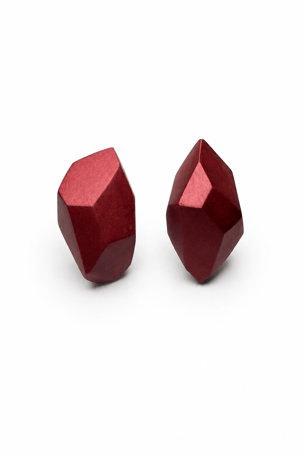 Pendientes Pepita Esencia "Serie plata" Rojo Oscuro