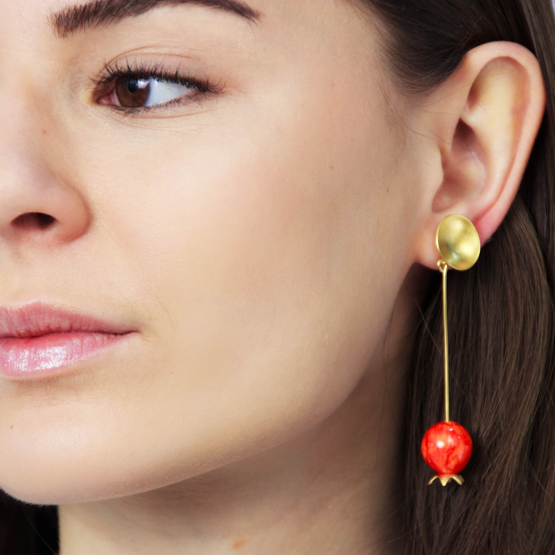 Pendientes Granadita dorados