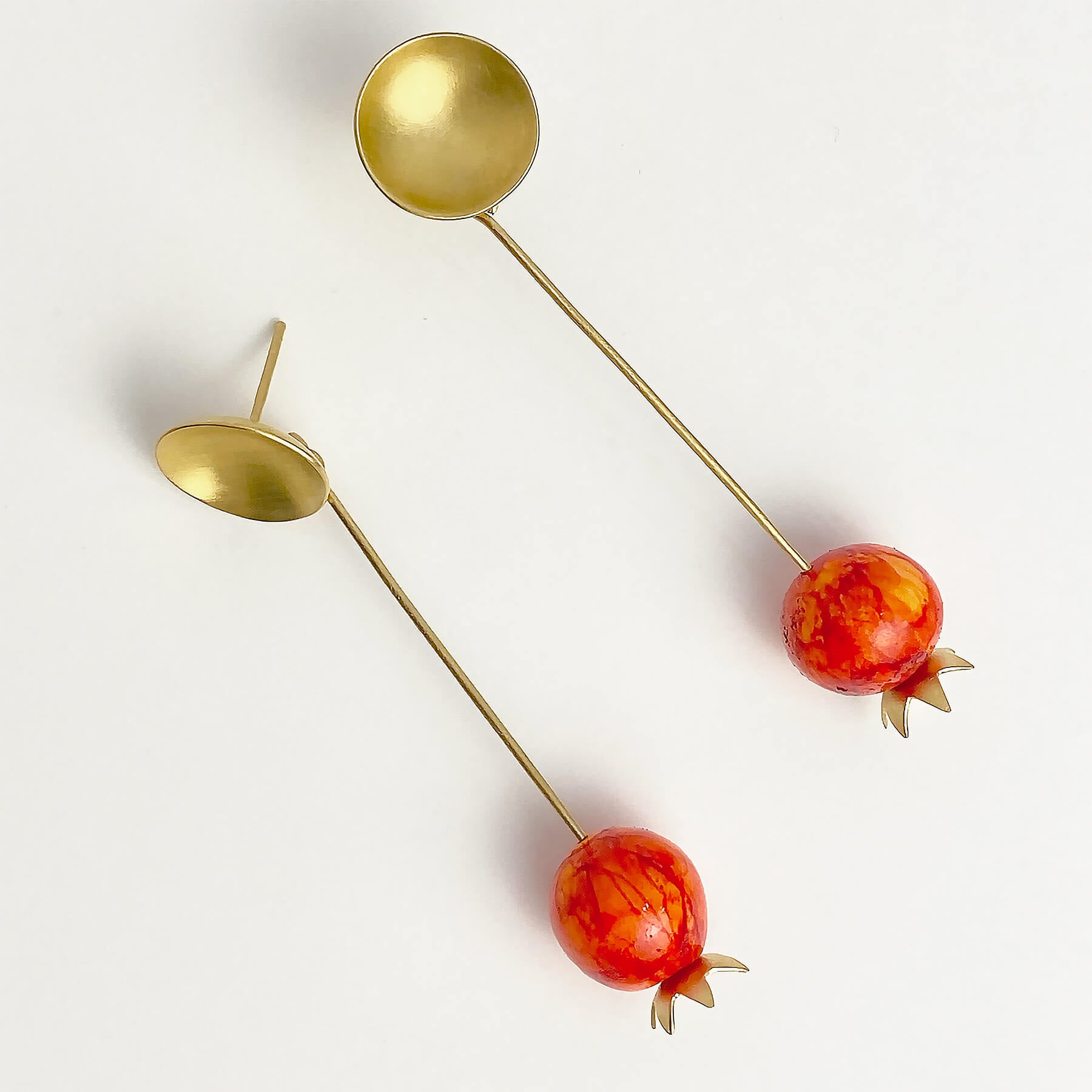 Pendientes Granadita dorados