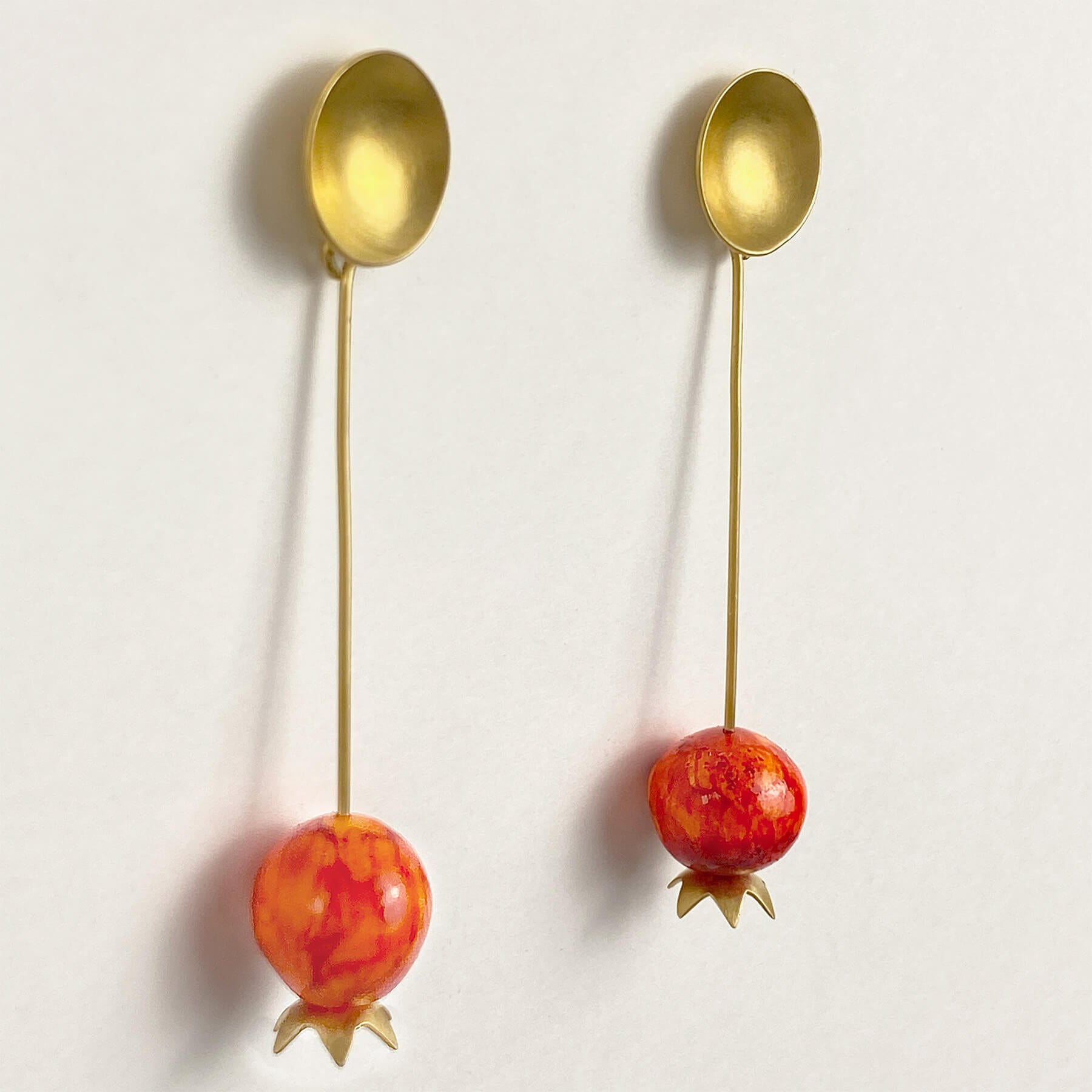 Pendientes Granadita dorados
