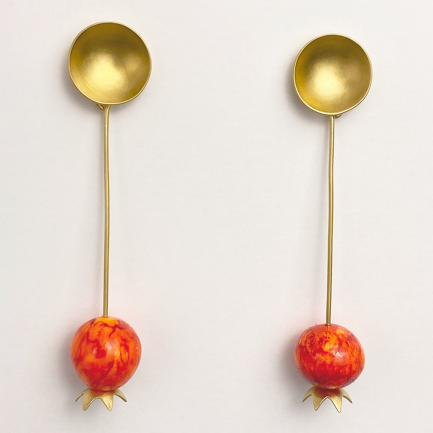 Pendientes Granadita dorados