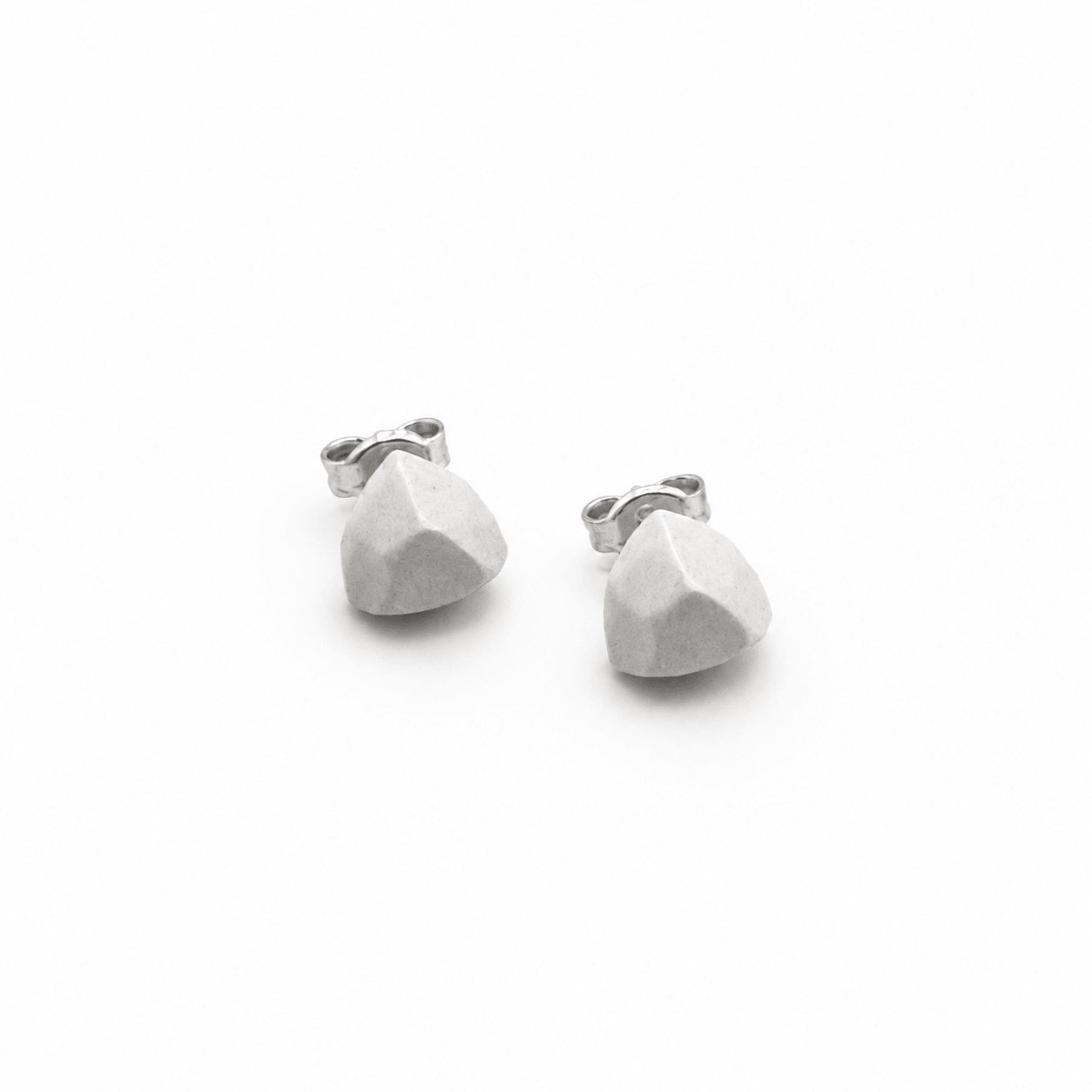 Pendientes Mini Blanco perla "Serie Plata"