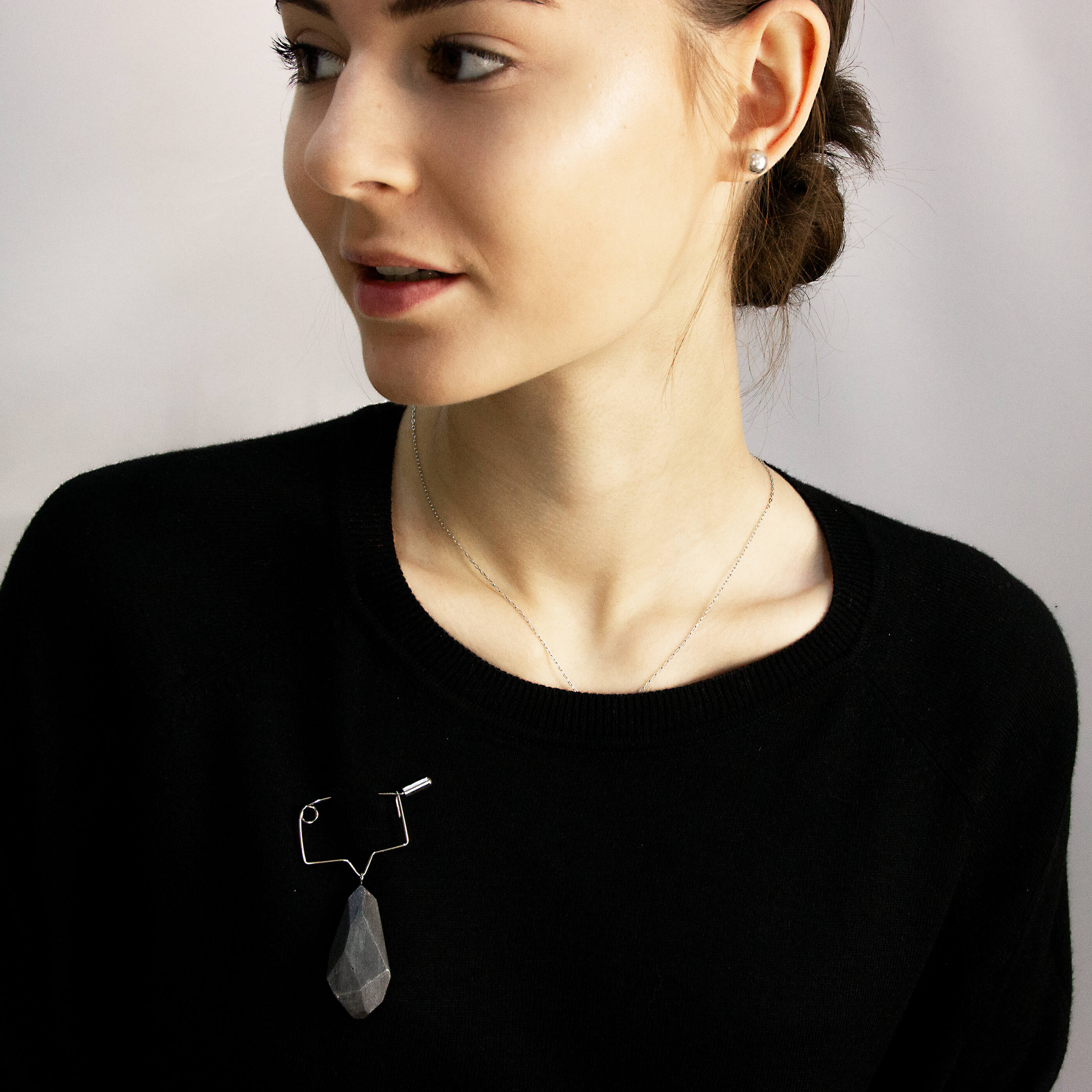 Broche Pepita Plateada