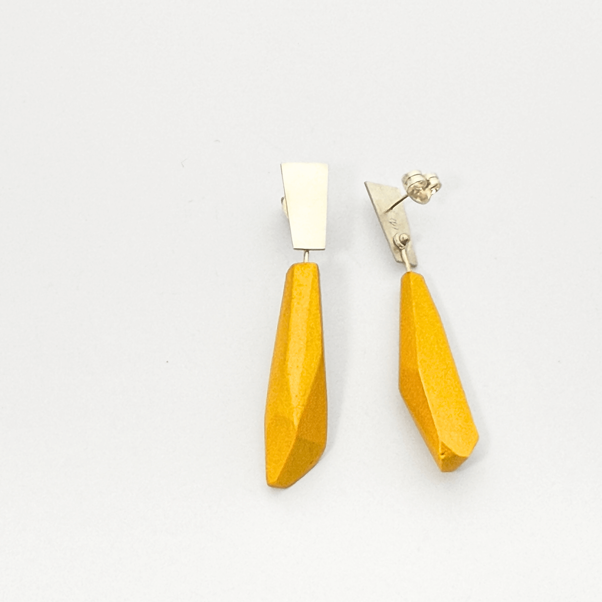 Pendientes Vértice Largos artículados Pepitas "Serie Plata"