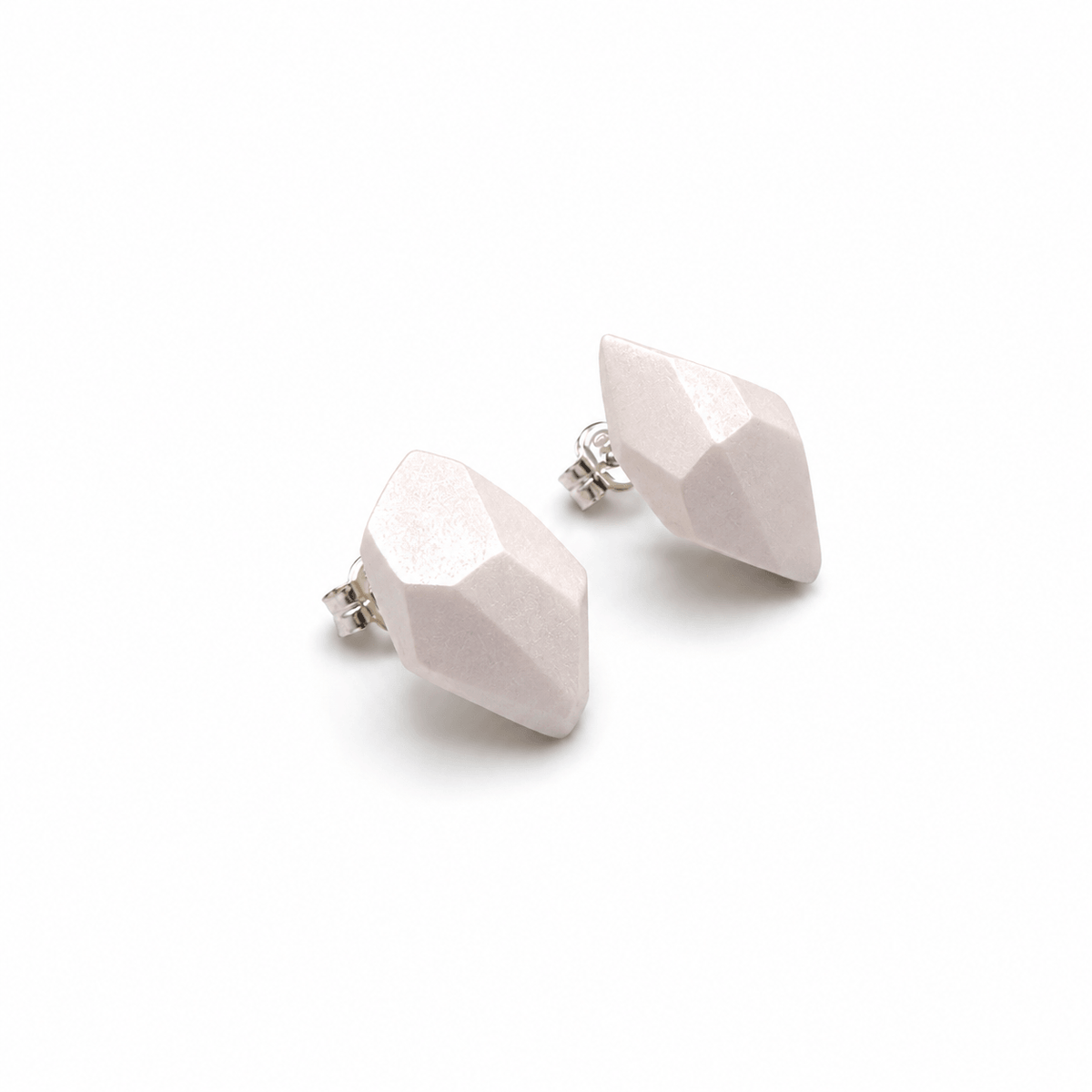 Pendientes Pepita Esencia "Serie plata" Blanco perla