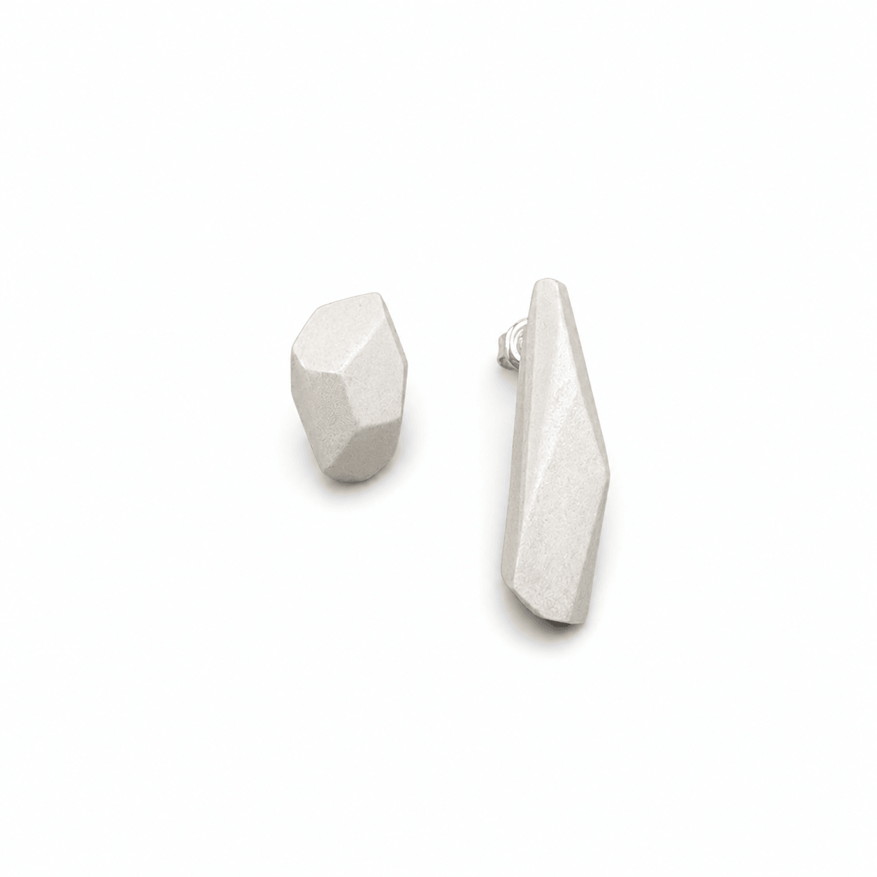Pendientes Dúo Blanco "Serie Plata"