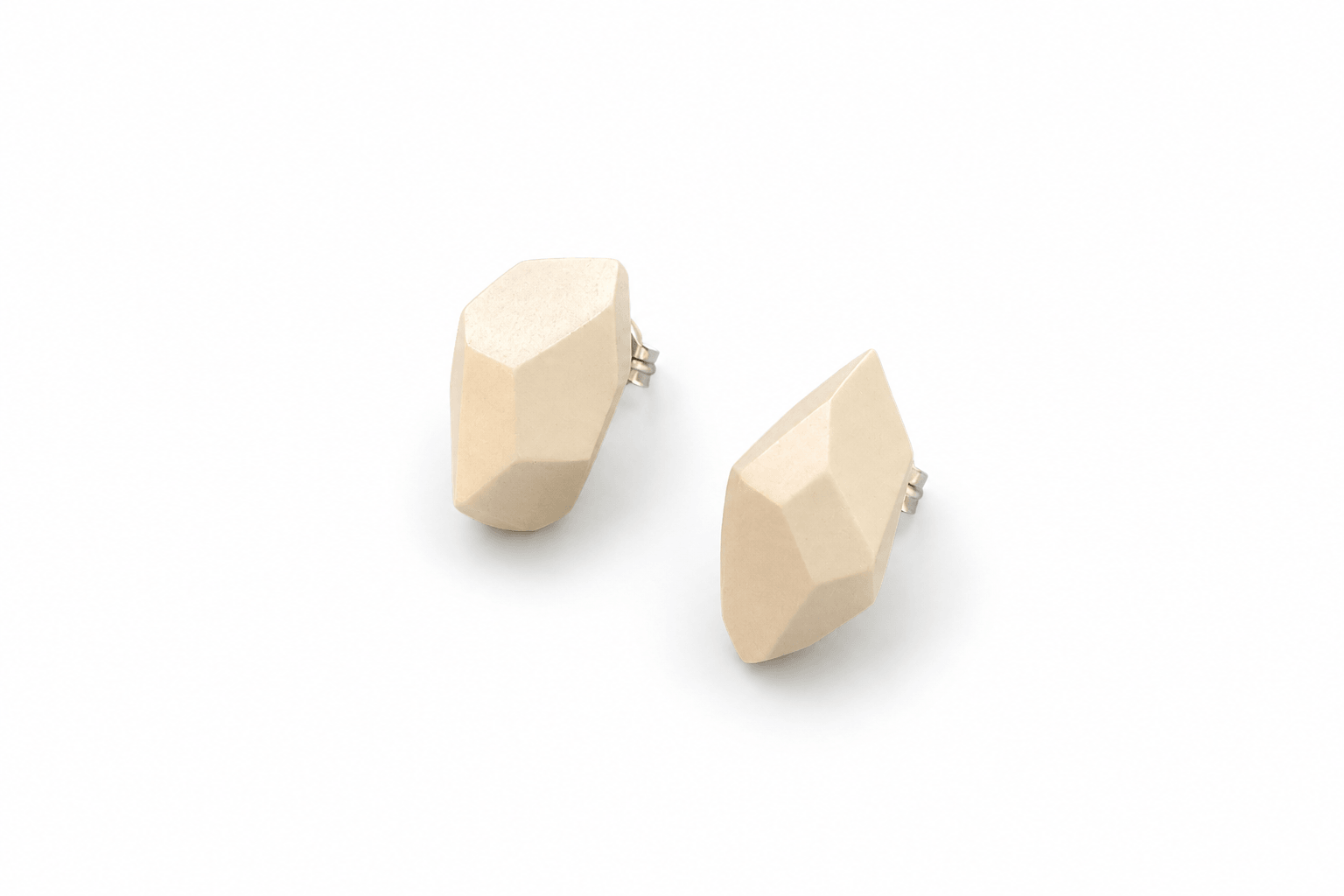 Pendientes Pepita Esencia "Serie plata" Blanco perla