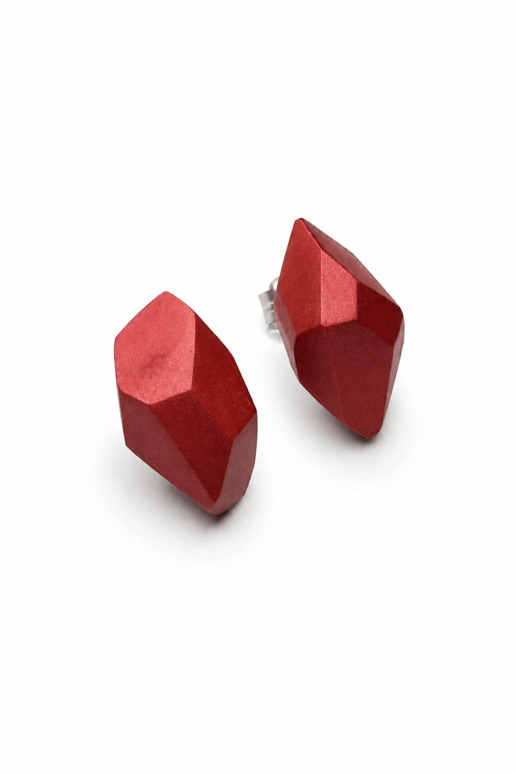 Pendientes Pepita Esencia "Serie plata" Rojo Oscuro