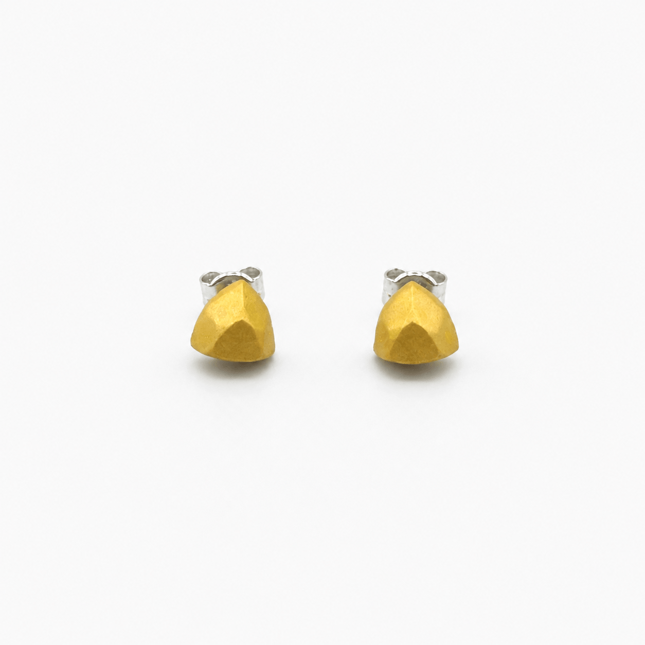 Pendientes Mini  Amarillo dorado "Serie Plata"