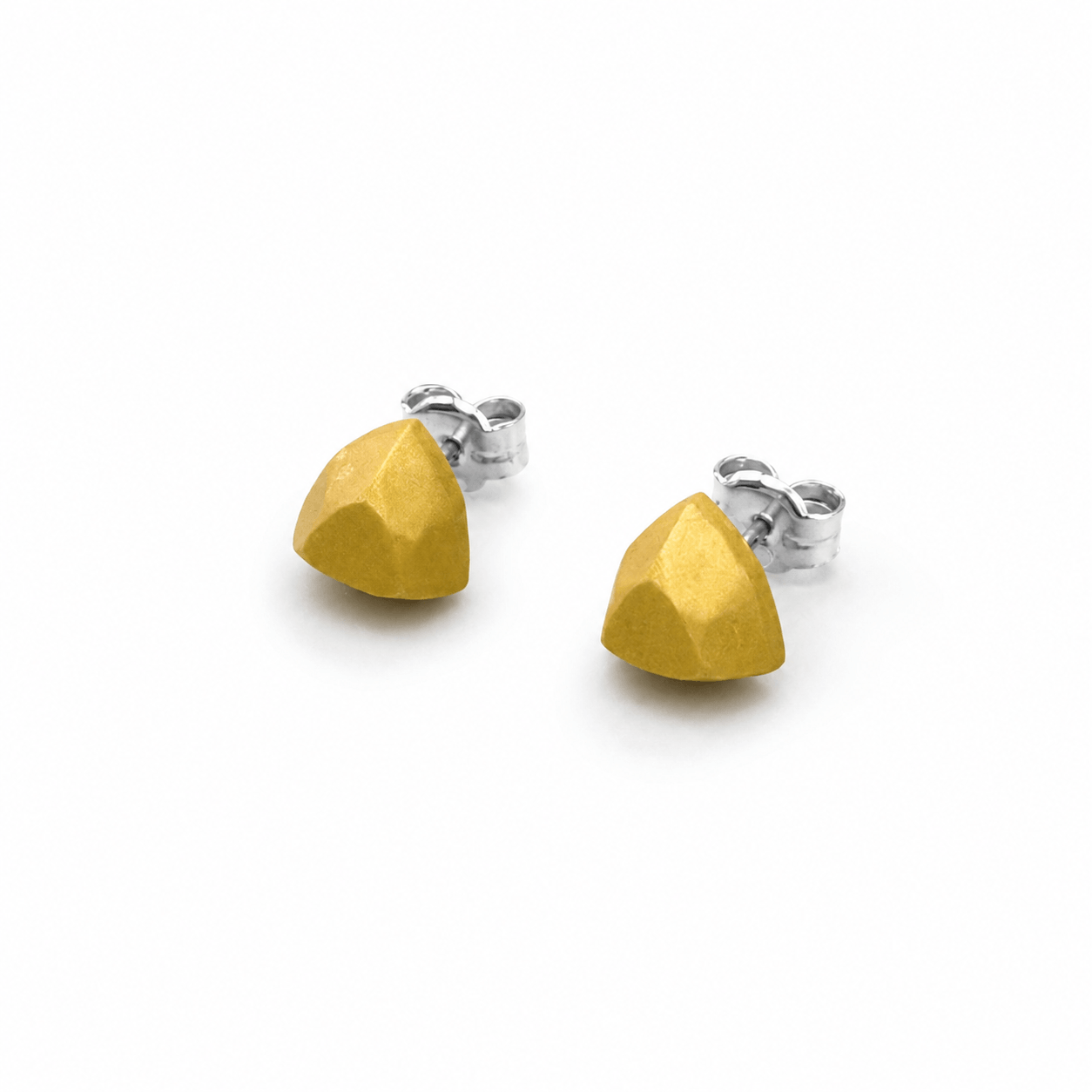 Pendientes Mini  Amarillo dorado "Serie Plata"