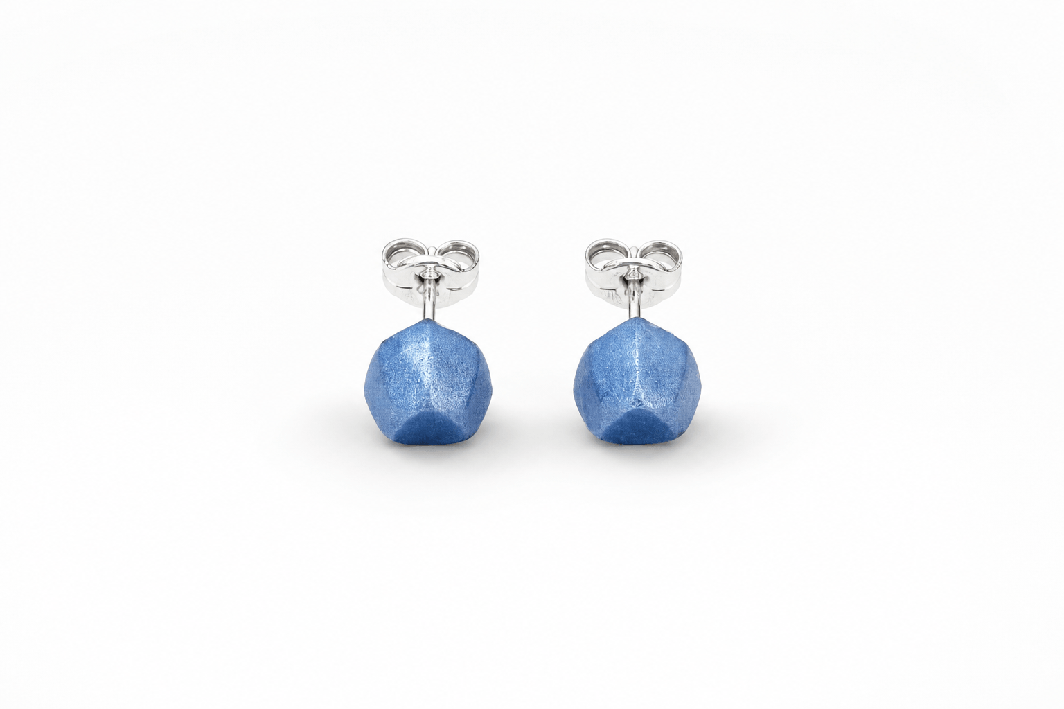 Pendientes Mini  Azul "Serie Plata"