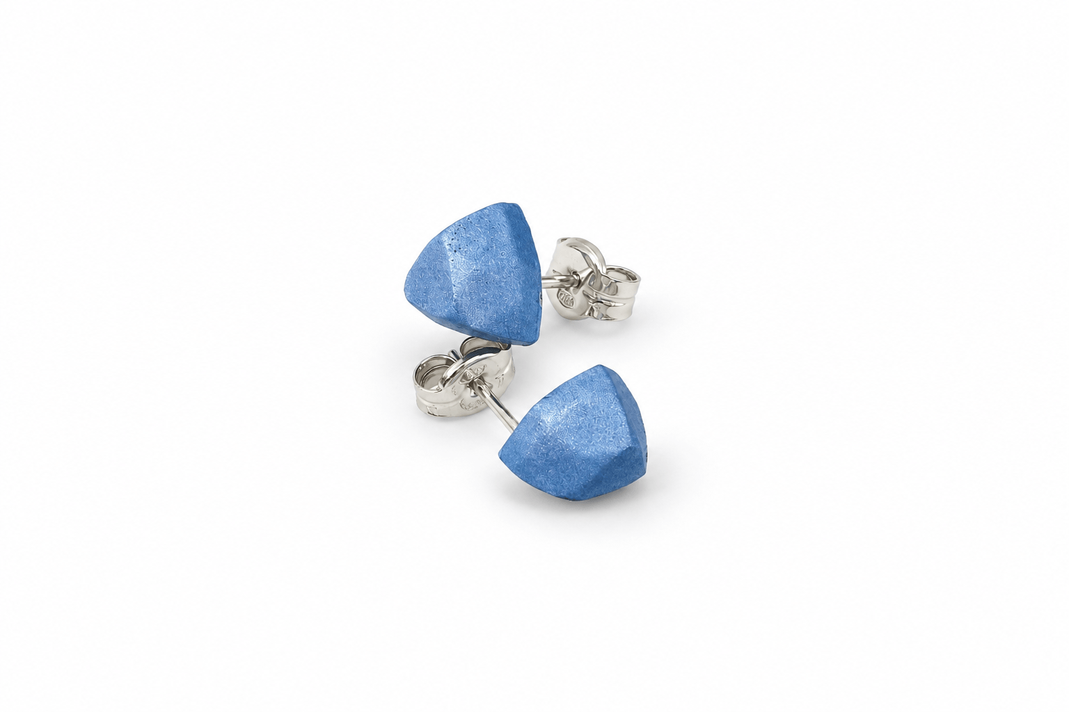 Pendientes Mini  Azul "Serie Plata"