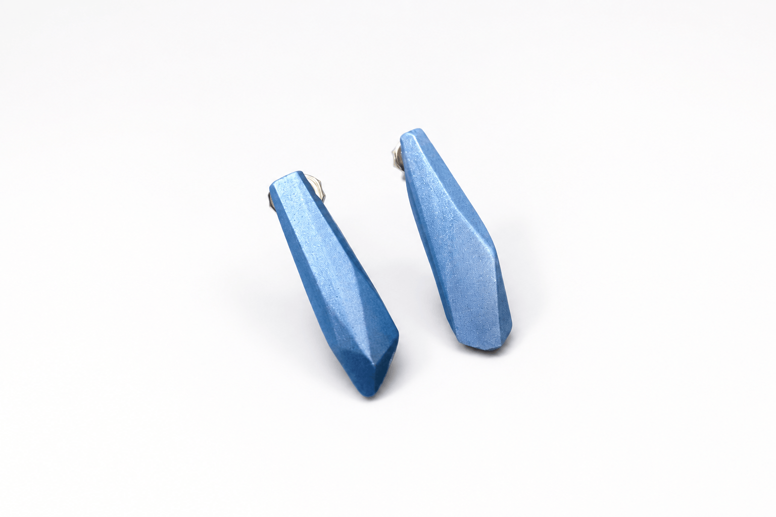Pendientes Vértice Azul "Serie Plata"