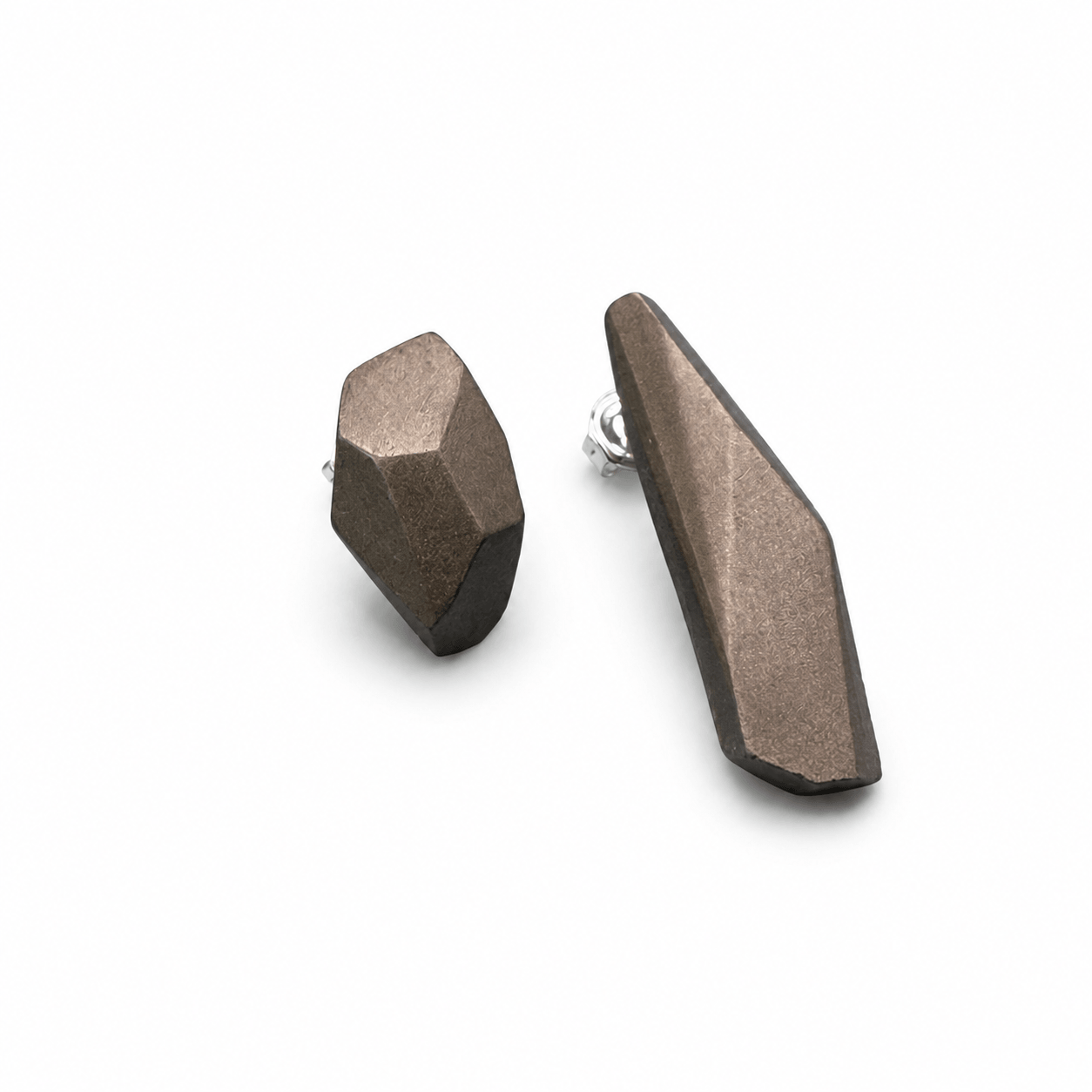 Pendientes Dúo Chocolate "Serie Plata"