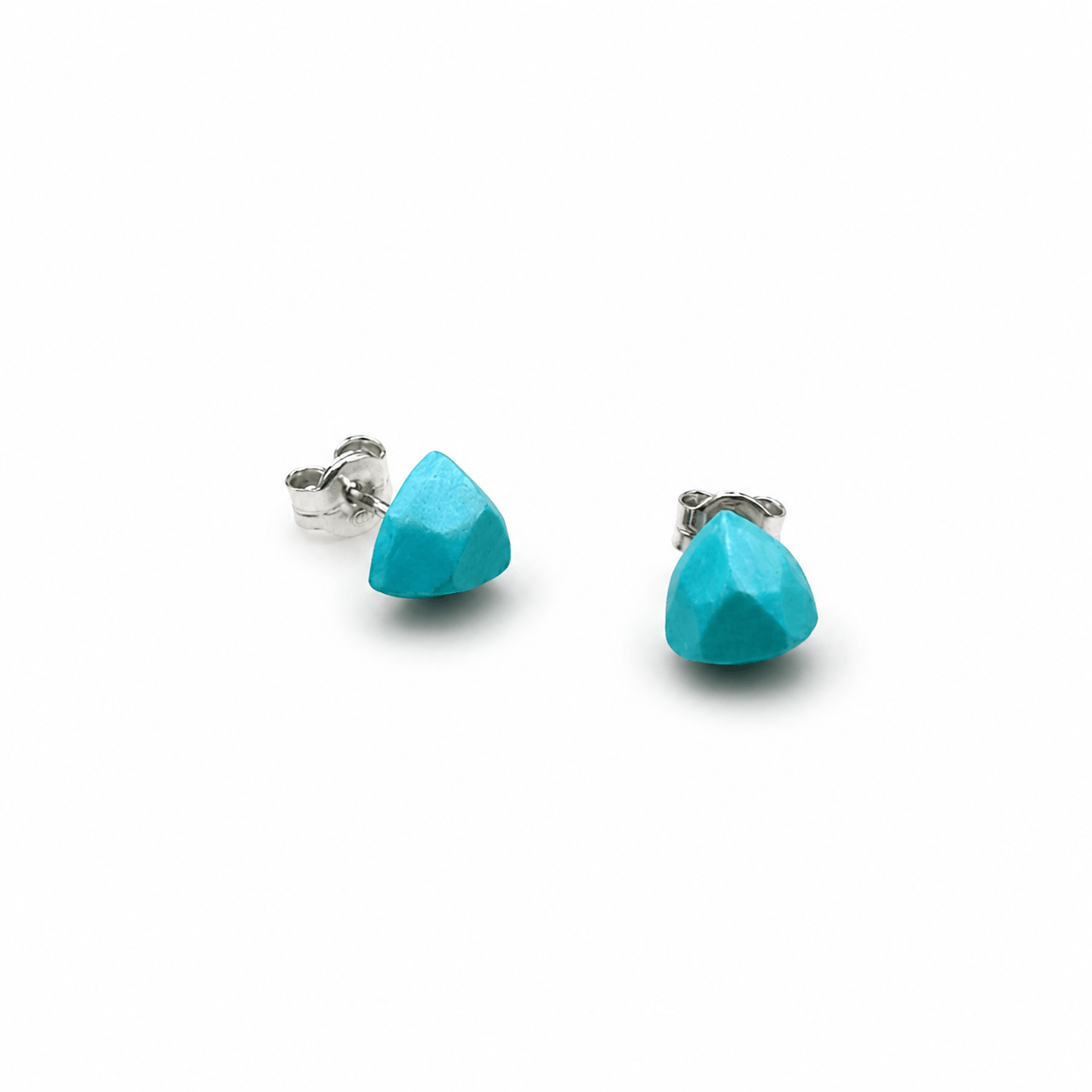 Pendientes Mini  Turquesa "Serie Plata"